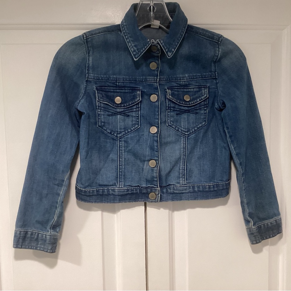 GAP Kids Blue Denim Jacket Girl Medium size 8